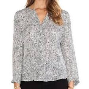 Joie Black and White Blouse